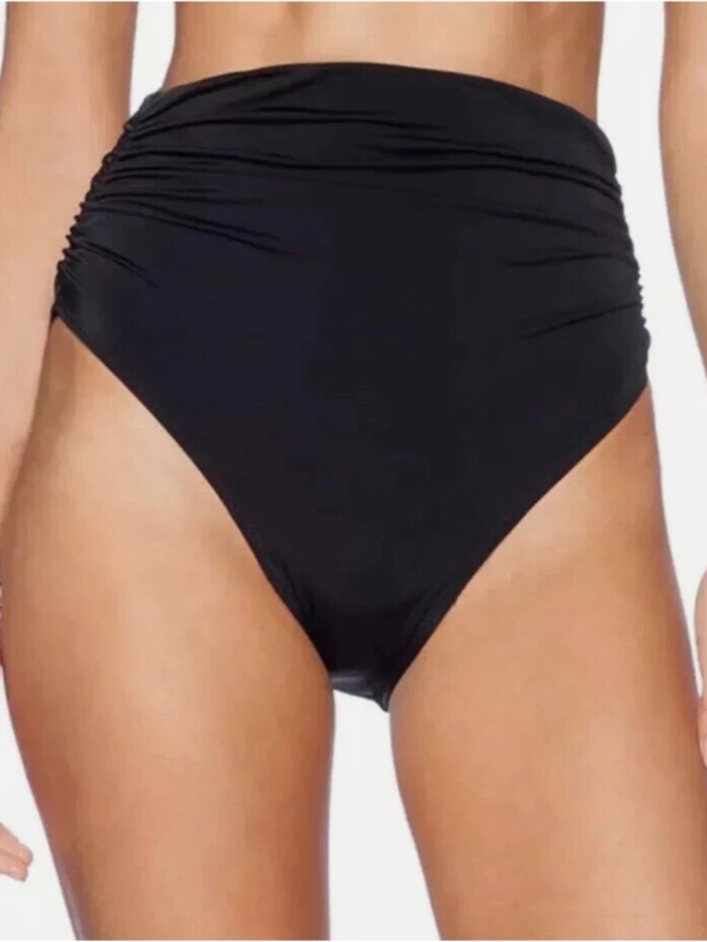 KAMALIKULTURE Shirred Swimsuit Bottom Black Women’s Size XS
